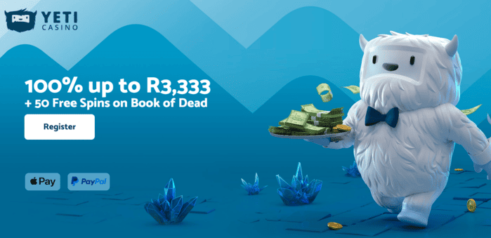 Yeti Casino welcome bonus